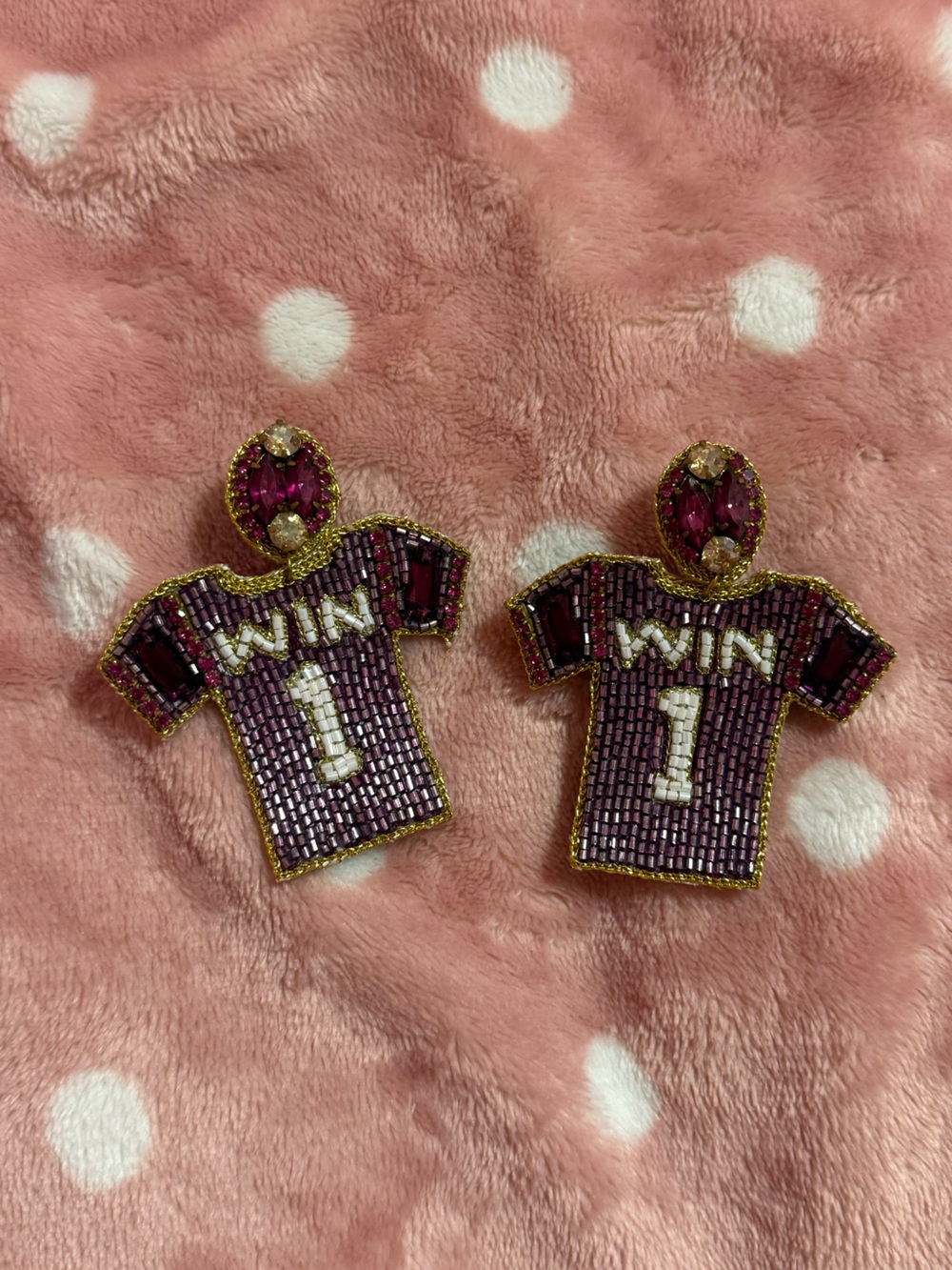 LSU FOOTBALL GAME DAY EARRINGS